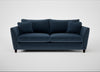 Torino 4 Seater Sofa Boucle Velvet Space / Black