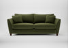Torino 4 Seater Sofa Boucle Velvet Wilder / Walnut Stained
