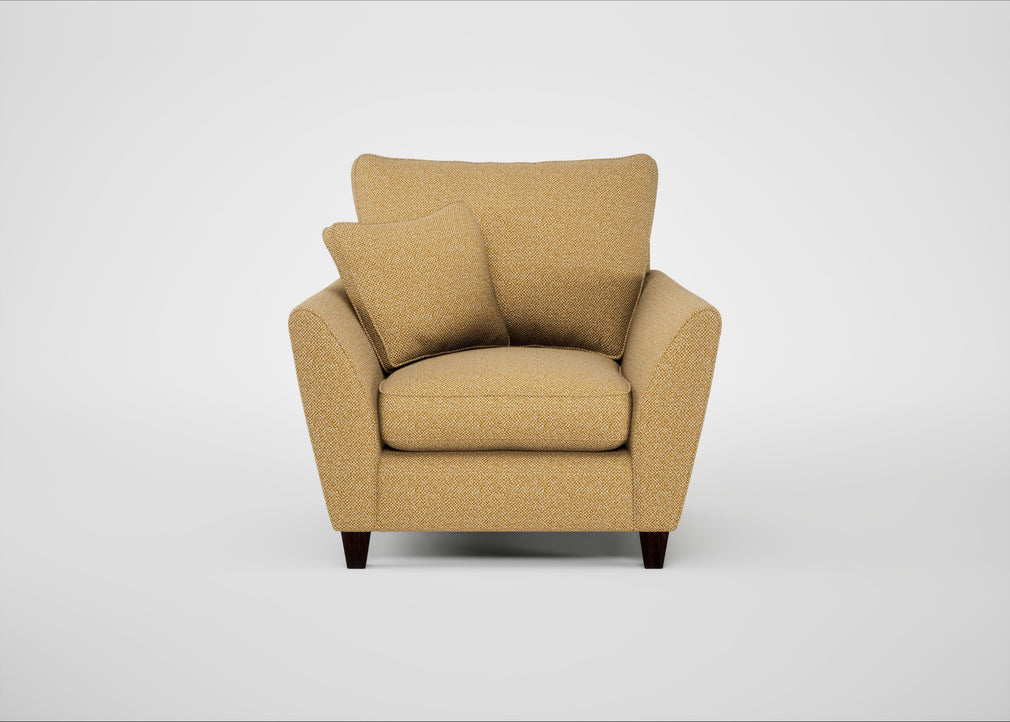Torino Armchair Boucle Tweed Citrine / Black