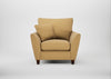 Torino Armchair Boucle Tweed Citrine / Walnut Stained