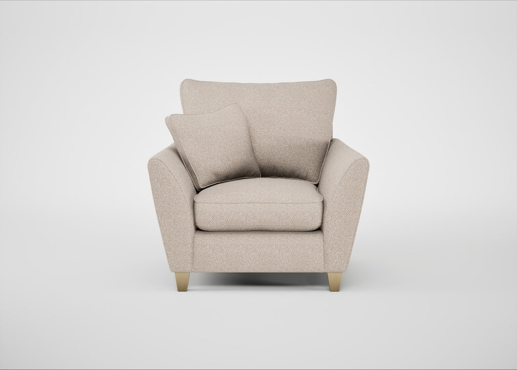 Torino Armchair Boucle Tweed Pearl / Natural