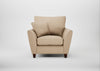 Torino Armchair Capelo Linen-Cotton Bamboo / Walnut Stained