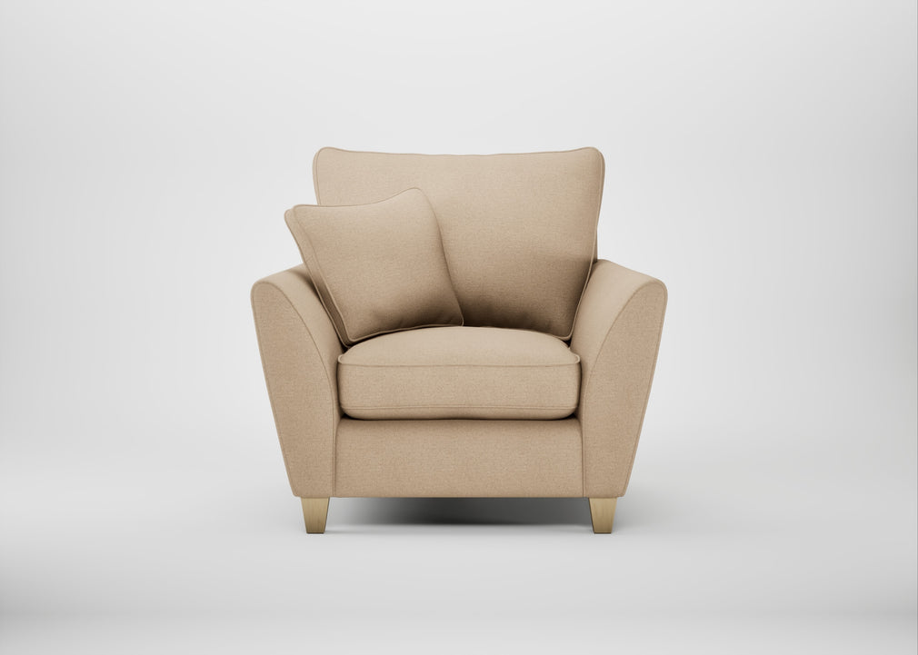 Torino Armchair Capelo Linen-Cotton Bamboo / Natural