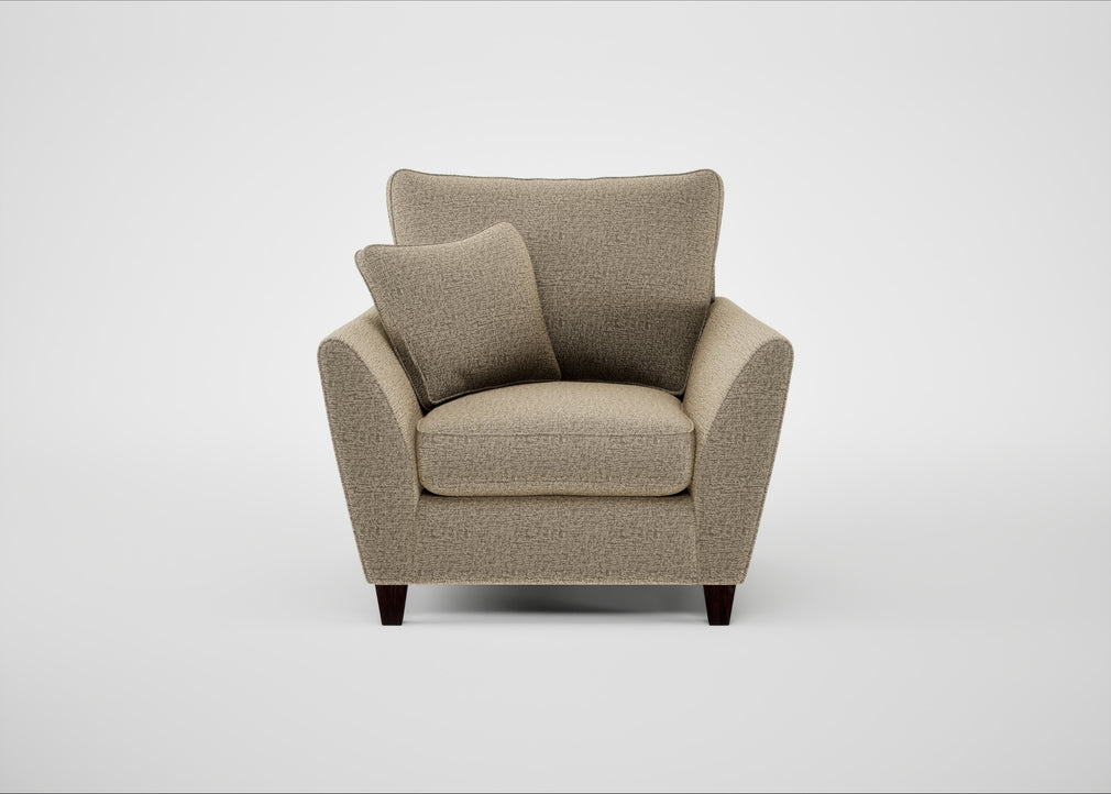 Torino Armchair Boucle Velvet Rocky / Black
