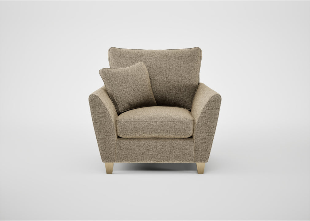 Torino Armchair Boucle Velvet Rocky / Natural