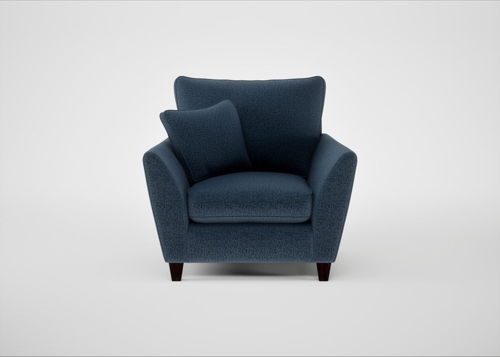 Torino Armchair Boucle Velvet Space / Black