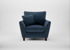 Torino Armchair Boucle Velvet Space / Walnut Stained