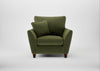 Torino Armchair Boucle Velvet Wilder / Walnut Stained