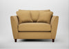 Torino Loveseat Boucle Tweed Citrine / Walnut Stained