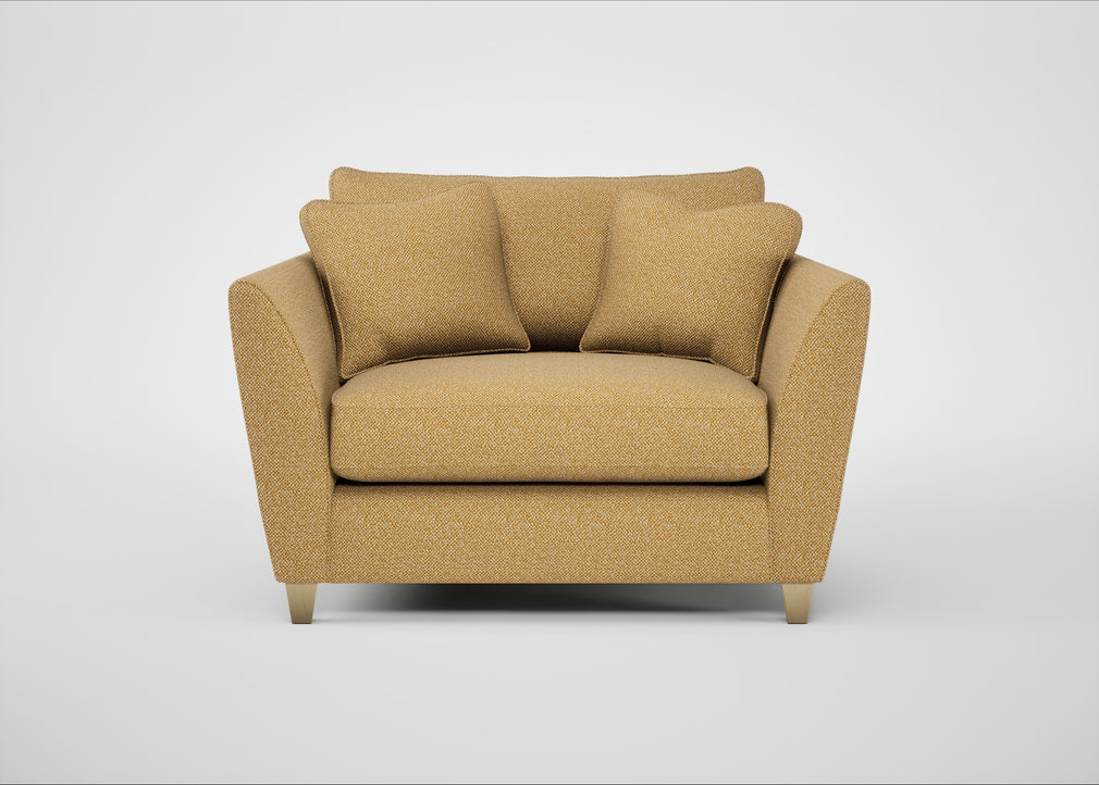 Torino Loveseat Boucle Tweed Citrine / Natural