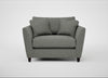 Torino Loveseat Boucle Tweed Lapis / Black