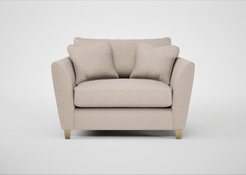 Torino Loveseat Boucle Tweed Pearl / Natural