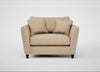 Torino Loveseat Capelo Linen-Cotton Bamboo / Black