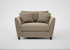 Torino Loveseat Boucle Velvet Rocky / Black