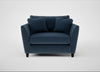 Torino Loveseat Boucle Velvet Space / Black