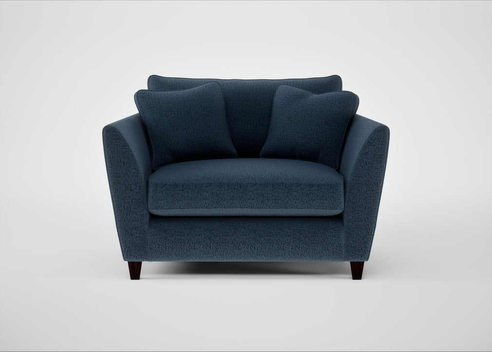 Torino Loveseat Boucle Velvet Space / Black