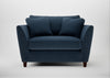 Torino Loveseat Boucle Velvet Space / Walnut Stained