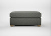 Torino Footstool Boucle Tweed Lapis / Natural