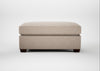 Torino Footstool Boucle Tweed Pearl / Walnut Stained
