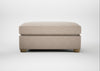 Torino Footstool Boucle Tweed Pearl / Natural