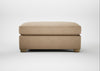 Torino Footstool Capelo Linen-Cotton Bamboo / Natural