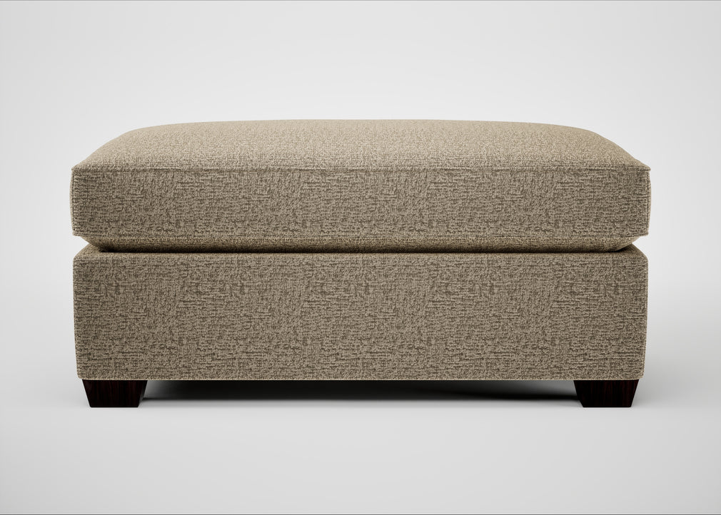 Torino Footstool Boucle Velvet Rocky / Black
