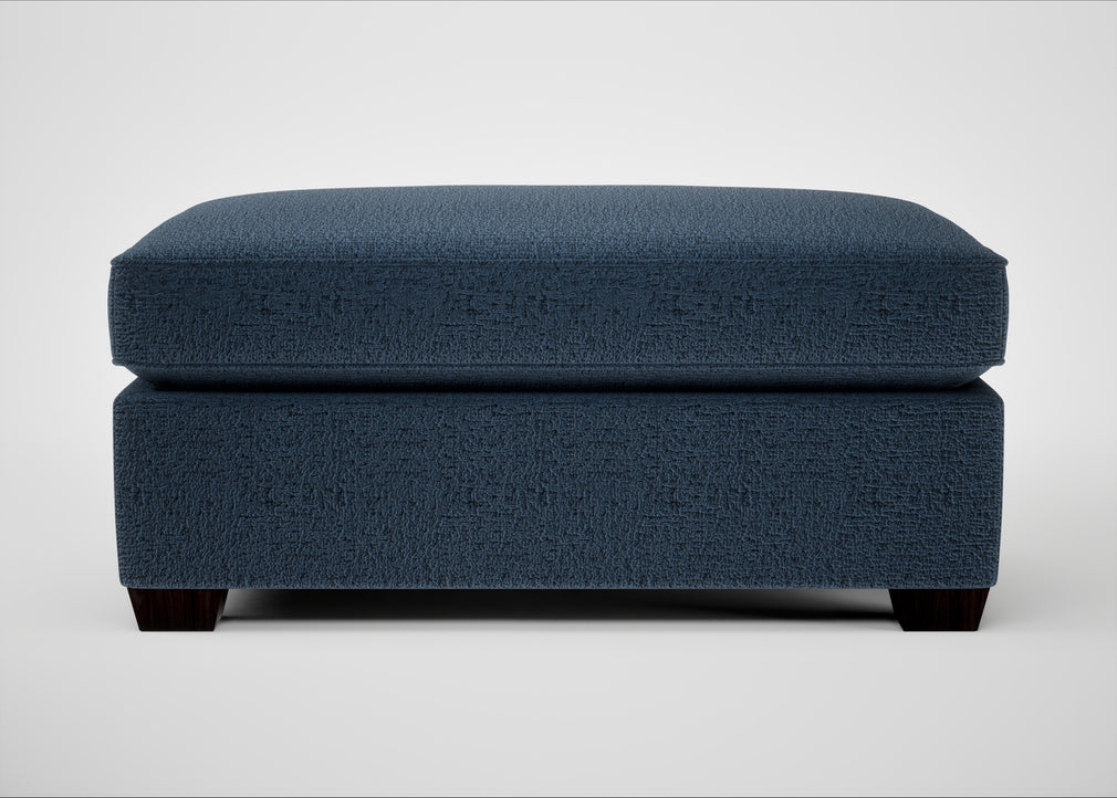 Torino Footstool Boucle Velvet Space / Black
