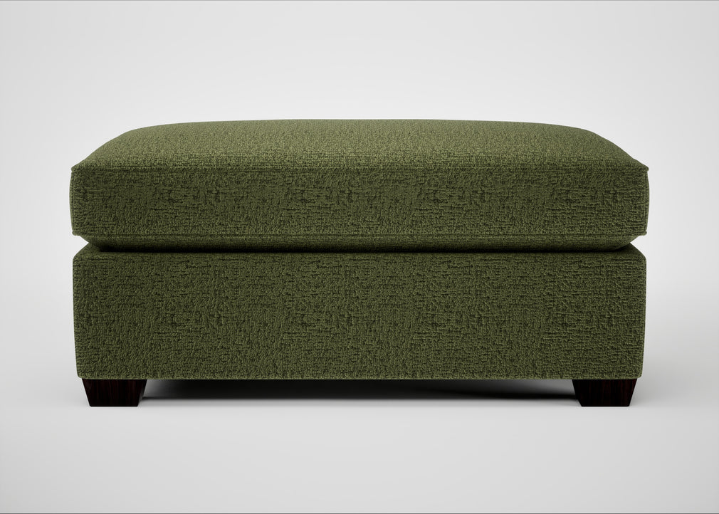 Torino Footstool Boucle Velvet Wilder / Black