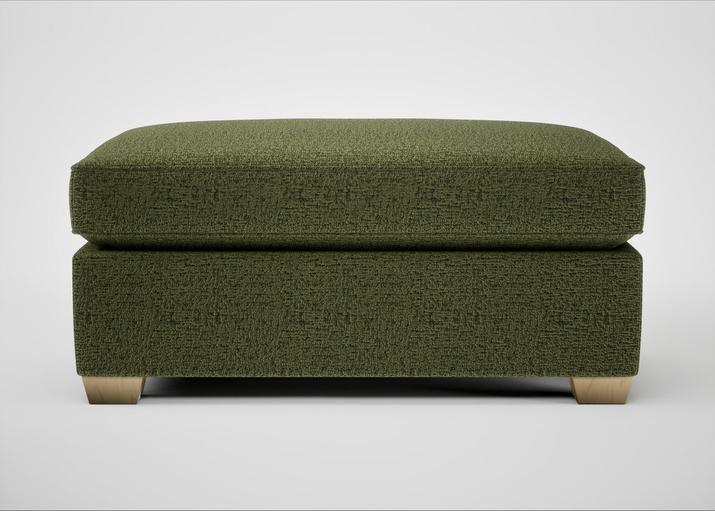 Torino Footstool Boucle Velvet Wilder / Natural