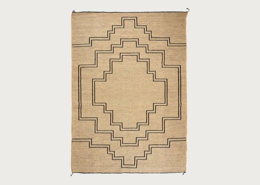 Emene Rug Natural & Black