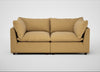 Astrid 3 Seater Sofa Boucle Tweed Citrine / Walnut Stained Beech