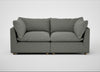 Astrid 3 Seater Sofa Boucle Tweed Lapis / Natural Beech