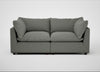Astrid 3 Seater Sofa Boucle Tweed Lapis / Walnut Stained Beech