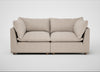 Astrid 3 Seater Sofa Boucle Tweed Pearl / Natural Beech