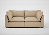 Astrid 3 Seater Sofa Capelo Linen-Cotton Bamboo / Walnut Stained Beech