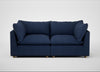 Astrid 3 Seater Sofa Capelo Linen-Cotton Inkspot / Natural Beech