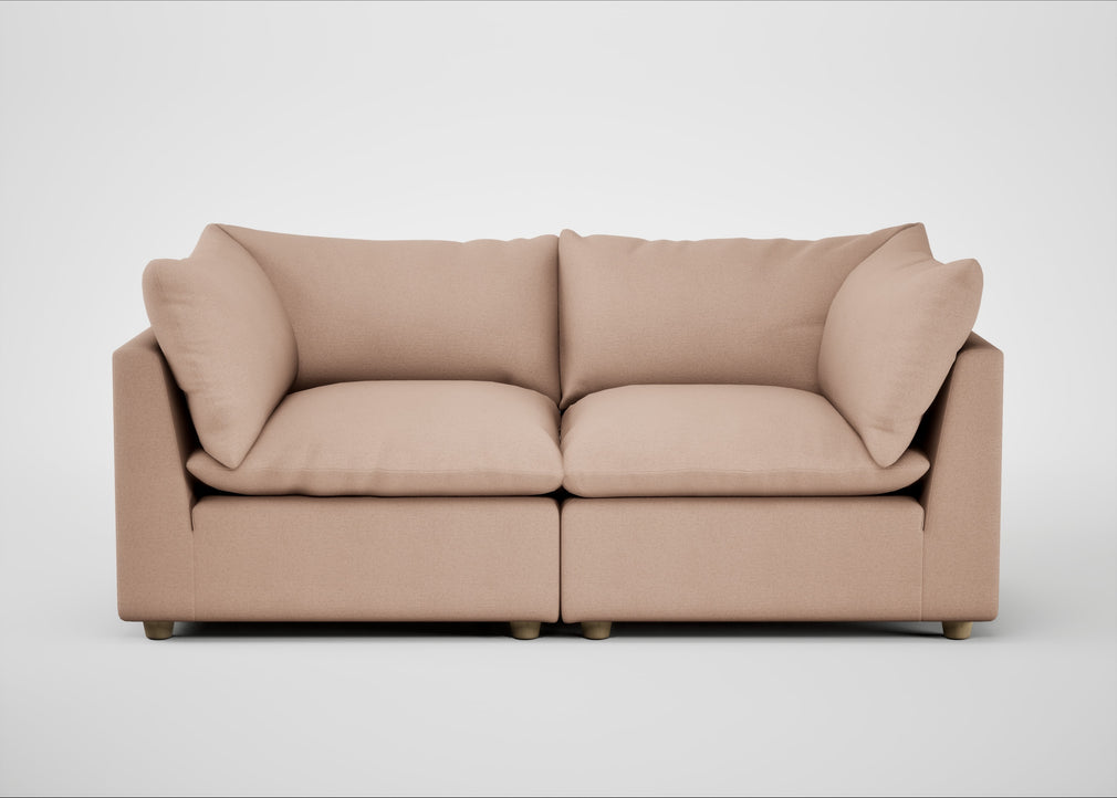 Astrid 3 Seater Sofa Capelo Linen-Cotton Rosedale / Natural Beech