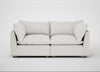 Astrid 3 Seater Sofa Capelo Linen-Cotton Sea Salt / Natural Beech