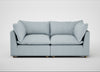 Astrid 3 Seater Sofa Capelo Linen-Cotton Sea Shanty / Natural Beech