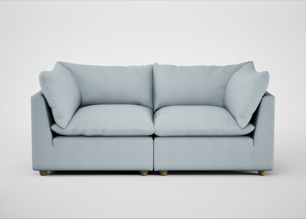 Astrid 3 Seater Sofa Capelo Linen-Cotton Sea Shanty / Natural Beech