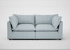 Astrid 3 Seater Sofa Capelo Linen-Cotton Sea Shanty / Walnut Stained Beech