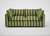 Astrid 3 Seater Sofa Capelo Linen-Cotton Stripe Green / Natural Beech