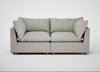 Astrid 3 Seater Sofa Melton Wool Limestone / Natural Beech