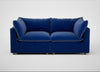 Astrid 3 Seater Sofa Smart Luxe Velvet Azure / Natural Beech