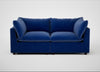 Astrid 3 Seater Sofa Smart Luxe Velvet Azure / Walnut Stained Beech