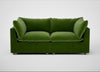 Astrid 3 Seater Sofa Smart Luxe Velvet Grass / Natural Beech