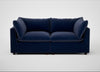 Astrid 3 Seater Sofa Smart Luxe Velvet Midnight / Walnut Stained Beech