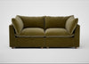 Astrid 3 Seater Sofa Smart Luxe Velvet Peridot / Natural Beech