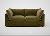Astrid 3 Seater Sofa Smart Luxe Velvet Peridot / Walnut Stained Beech
