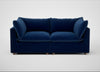 Astrid 3 Seater Sofa Smart Velvet Dusk / Natural Beech